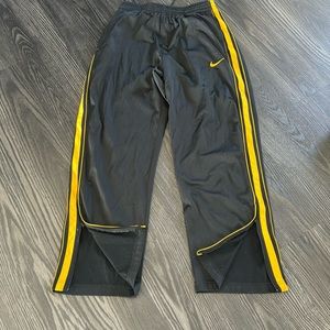 Nike Black and Yellow Sweatpants